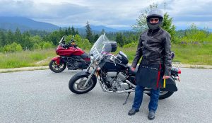 Picture of two motorcycles for the Sunshine Coast Pride Ride 2021